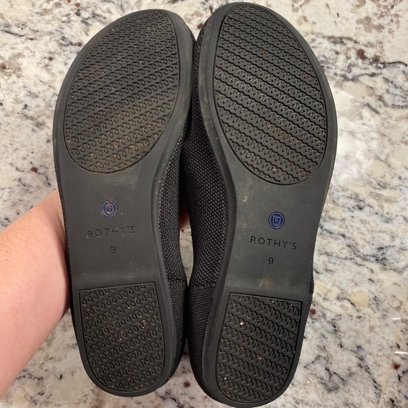 Rothy’s Flats Solid Black Size 9